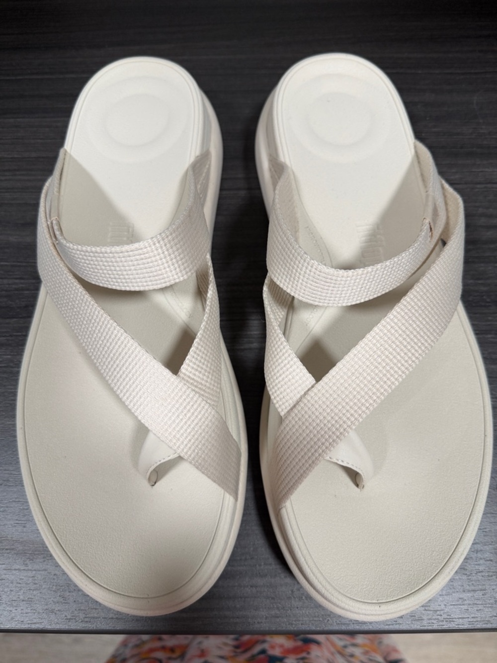 Fitflop Women's Neutral Cream Textured Strap Sandal - Picture 4 of 4